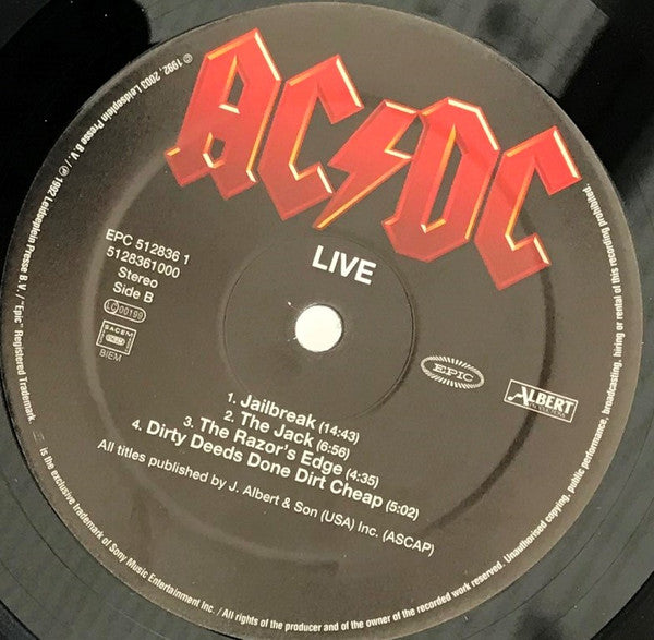 AC/DC : Live (2xLP, Album, RE, RM, Spe)