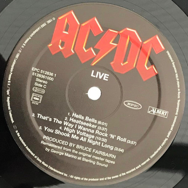 AC/DC : Live (2xLP, Album, RE, RM, Spe)