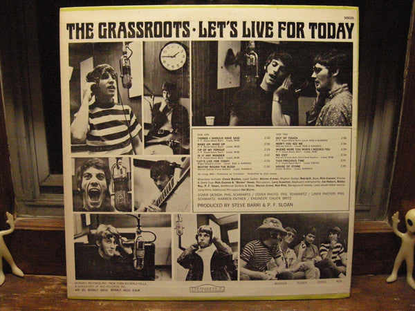 The Grass Roots : Let's Live For Today (LP, Album)
