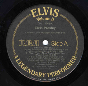 Elvis Presley : A Legendary Performer - Volume 2 (LP, Comp, Ind)