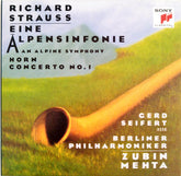 Richard Strauss, Gerd Seifert, Berliner Philharmoniker, Zubin Mehta : Eine Alpensinfonie / Horn Concerto No. 1 (CD, Album, RE, Car)
