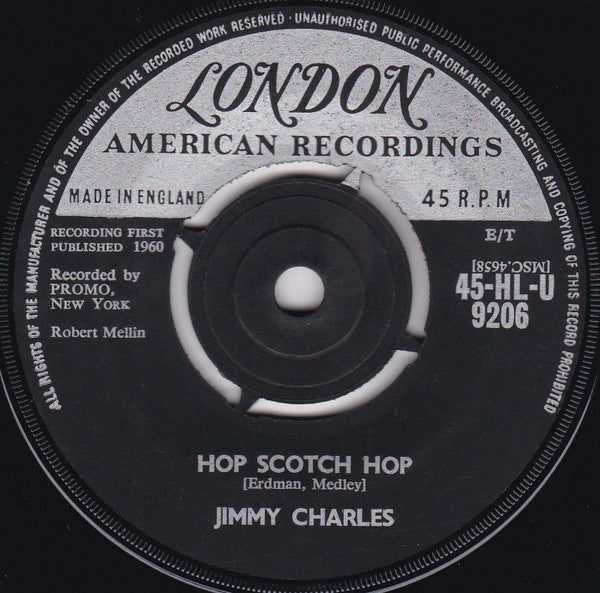 Jimmy Charles : A Million To One (7", Single)