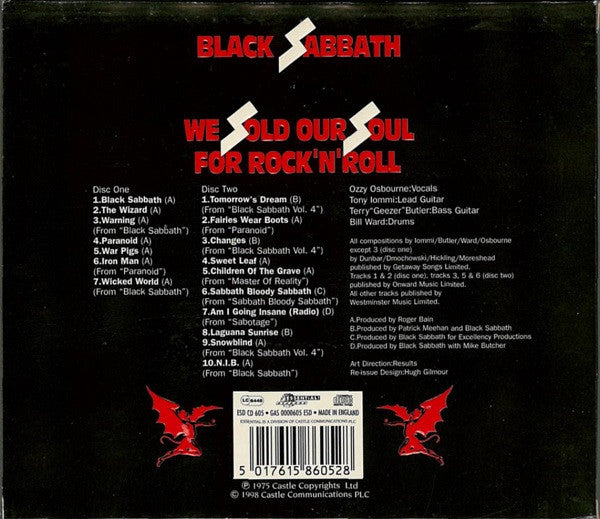 Black Sabbath : We Sold Our Soul For Rock'N'Roll (2xCD, Comp, RE, Sli)