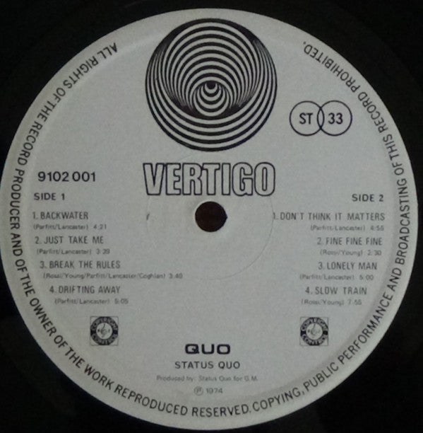 Status Quo : Quo (LP, Album)