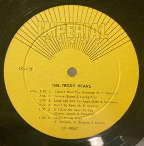 The Teddy Bears : The Teddy Bears Sing! (LP, Album, Mono, Yel)