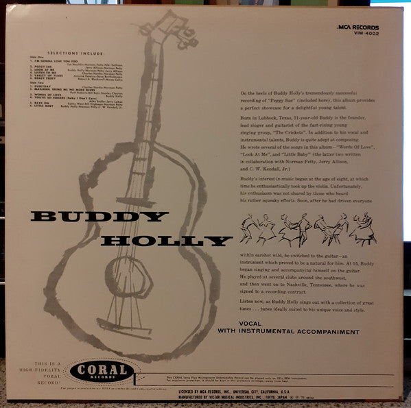 Buddy Holly : Buddy Holly (Peggy Sue) (LP, Album, Mono, RE)