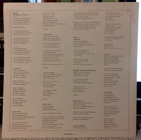 Buddy Holly : Buddy Holly (Peggy Sue) (LP, Album, Mono, RE)