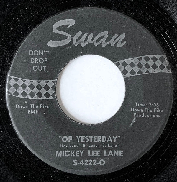 Mickey Lee Lane : Hey Sah-Lo-Ney / Of Yesterday (7", Single)