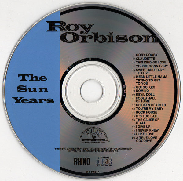 Roy Orbison : The Sun Years (CD, Comp)