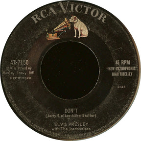 Elvis Presley With The Jordanaires : Don't (7", Single, Ind)