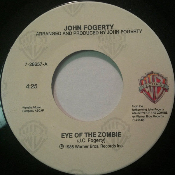 John Fogerty : Eye Of The Zombie (7", Single)