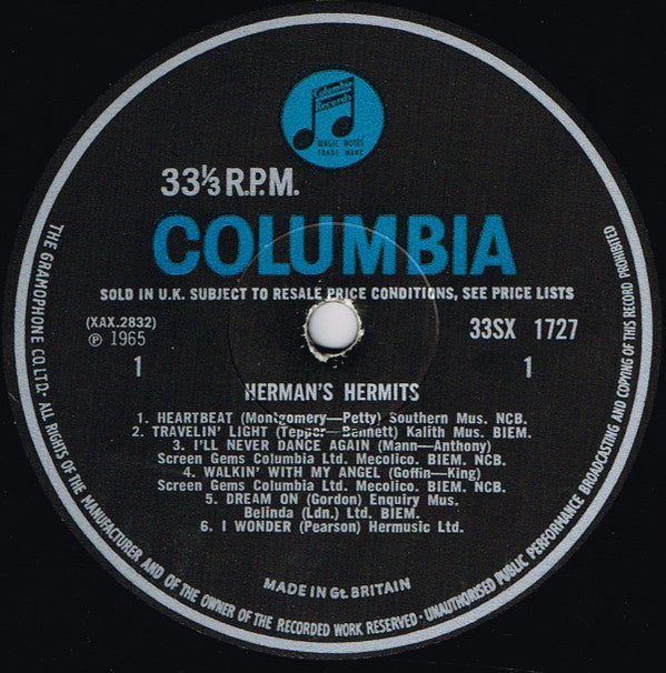 Herman's Hermits : Herman's Hermits (LP, Album, Mono)