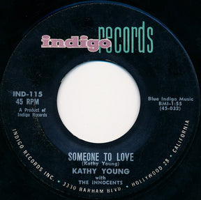 Kathy Young With The Innocents (2) : Happy Birthday Blues (7", Single)