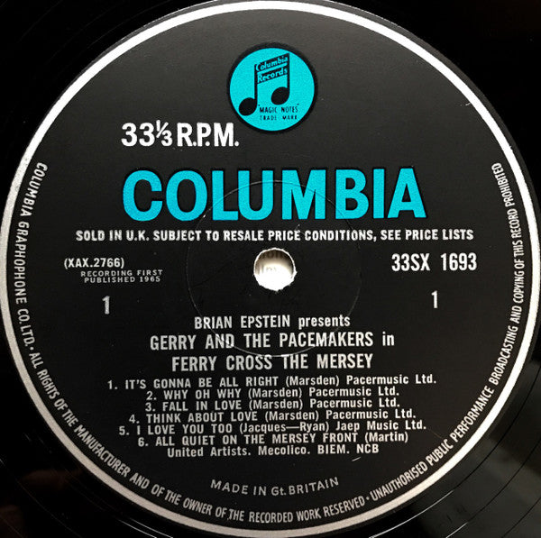 Gerry & The Pacemakers : Ferry Cross The Mersey (LP, Mono)