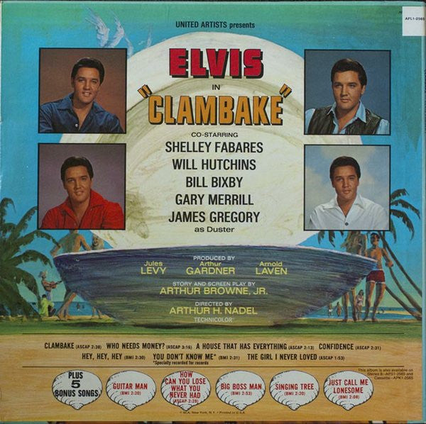 Elvis Presley : Clambake (LP, Album, RE)