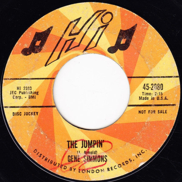 Gene Simmons (2) : The Dodo / The Jumpin' (7", Single, Promo)