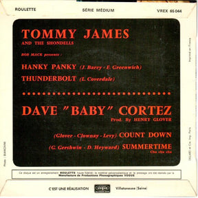 Tommy James & The Shondells / Dave "Baby" Cortez : Hanky Panky / Count Down (7", EP)