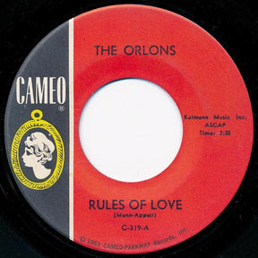 The Orlons : Rules Of Love (7", Single)