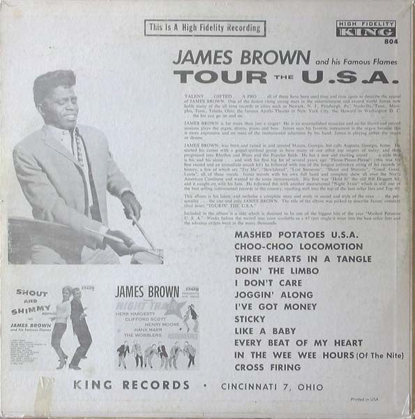 James Brown & The Famous Flames : Tour The U.S.A. (LP, Mono)