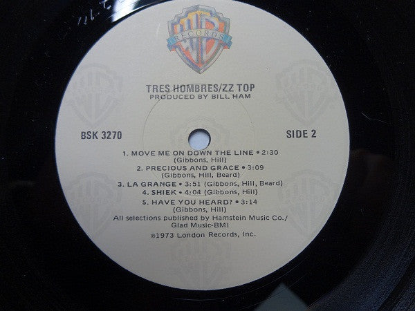 ZZ Top : Tres Hombres (LP, Album, RE, RP, Gat)