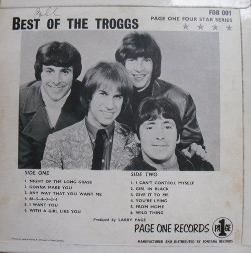 The Troggs : Best Of The Troggs (LP, Comp, Mono)