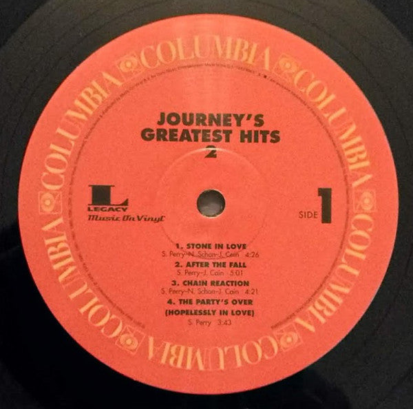 Journey : Greatest Hits Vol. 2 (2xLP, Comp, RE, RM, 180)