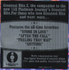 Journey : Greatest Hits 2 (2xLP, Comp, RM)