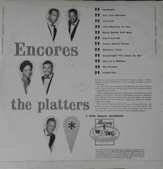 The Platters : Encores! (LP, Mono)