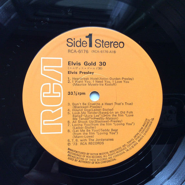 Elvis Presley : Elvis Gold 30 (2xLP, Comp)