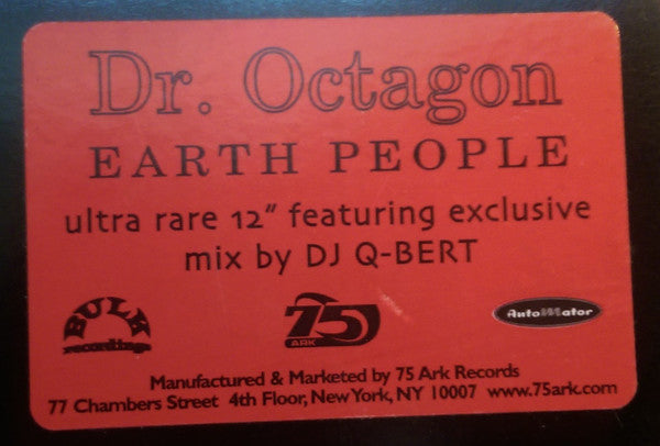 Dr. Octagon : Earth People (12", Single, RE)