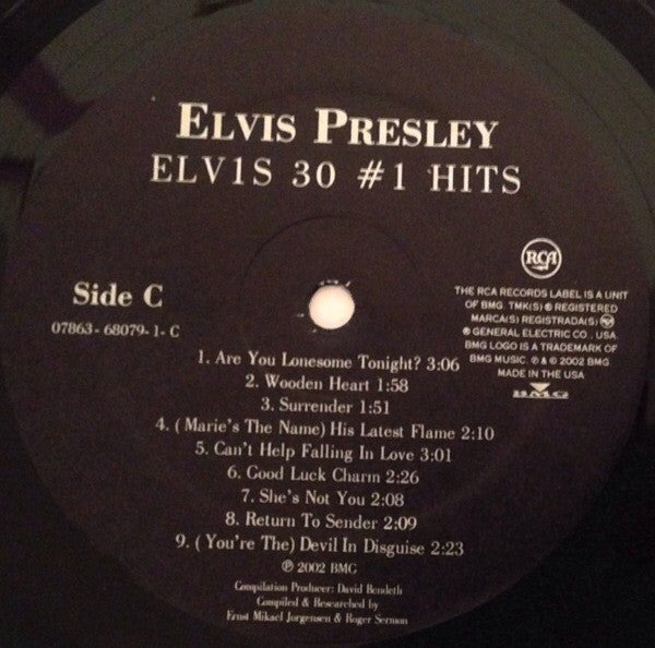 Elvis Presley : ELV1S 30 #1 Hits (2xLP, Comp)