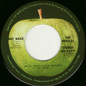 The Beatles = The Beatles : ゲット・バック / ドント・レット・ミー・ダウン = Get Back / Don't Let Me Down =ドント・レット・ミー・ダウン) (7", Single, Bla)