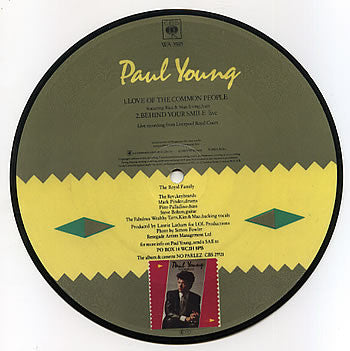 Paul Young : Love Of The Common People (7", Single, Pic)