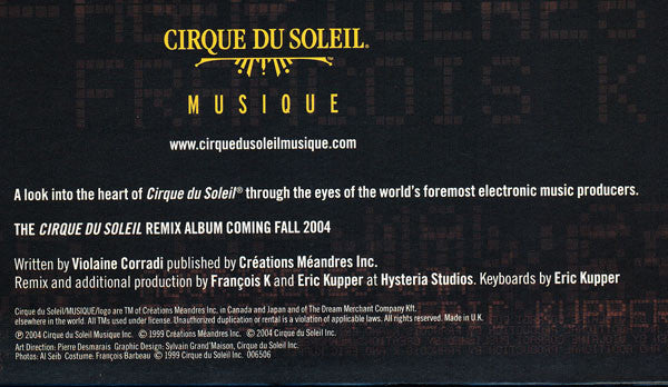 Cirque Du Soleil : Volume 3: Aborigenes Jam (François K / Eric Kupper Remixes) (12")