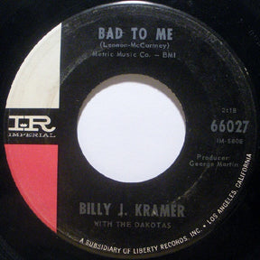 Billy J. Kramer & The Dakotas : Little Children / Bad To Me (7", Single)