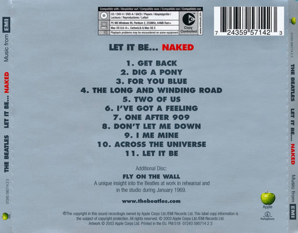 The Beatles : Let It Be... Naked (CD, Album, Copy Prot. + CD, Copy Prot., Mixed)