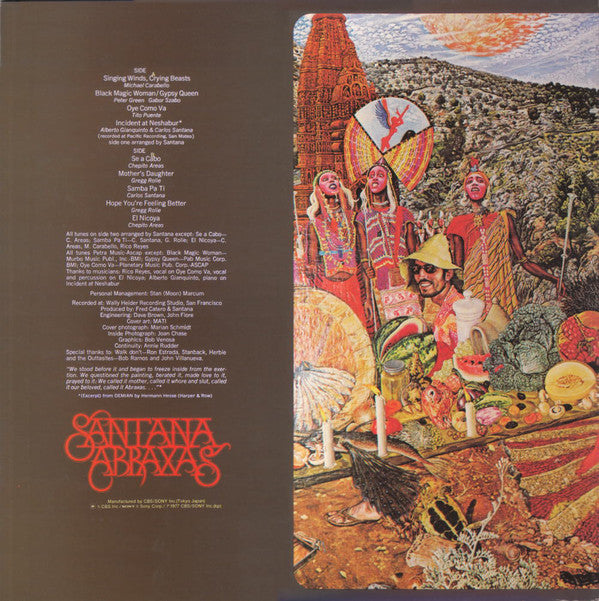 Santana : Abraxas (LP, Album, RE, Gat)