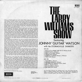 Larry Williams & Johnny Watson With The Stormsville Shakers : The Larry Williams Show Featuring Johnny 'Guitar' Watson With The Stormsville Shakers (LP, Album, Mono)