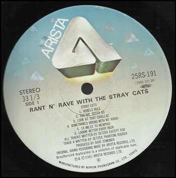 Stray Cats : Rant N' Rave (LP, Album)