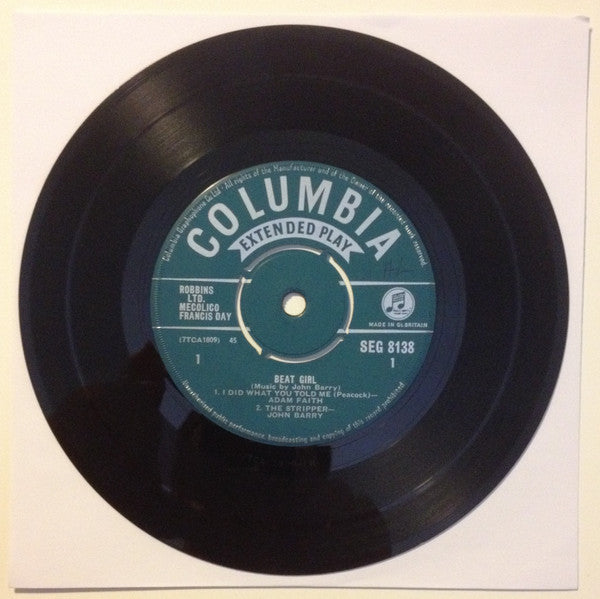 Adam Faith / John Barry :  Music From The Film 'Beat Girl' (7", EP, Mono)