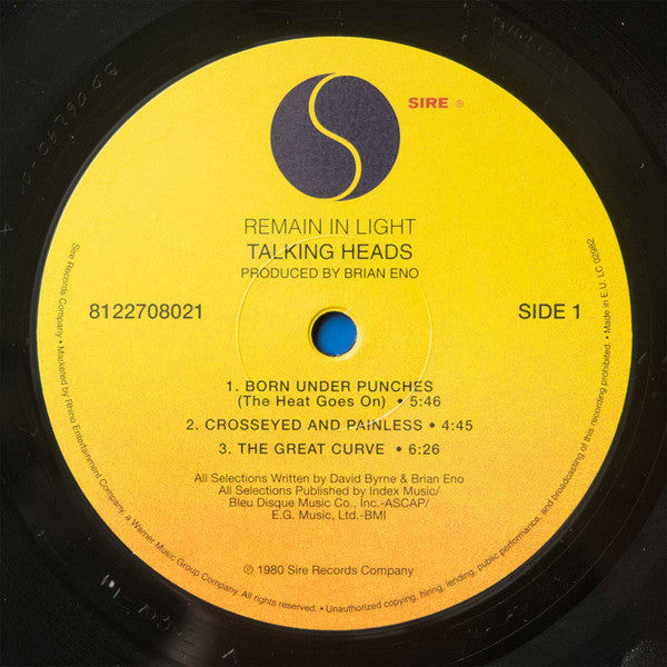 Talking Heads : Remain In Light (LP, Album, RE, 180)