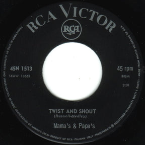 The Mamas & The Papas : Dedicated To The One I Love / Twist And Shout (7", Single)