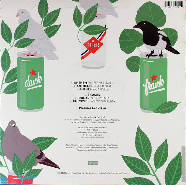 J Dilla : Anthem / Trucks (12", Cle)