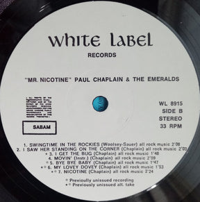 Paul Chaplain And His Emeralds : Mr. Nicotine (LP)