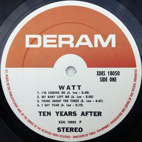 Ten Years After : Watt (LP, Album, P -)