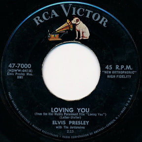 Elvis Presley With The Jordanaires : Loving You / (Let Me Be Your) Teddy Bear (7", Single)