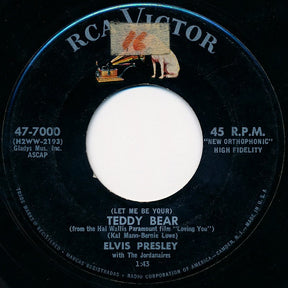 Elvis Presley With The Jordanaires : Loving You / (Let Me Be Your) Teddy Bear (7", Single)