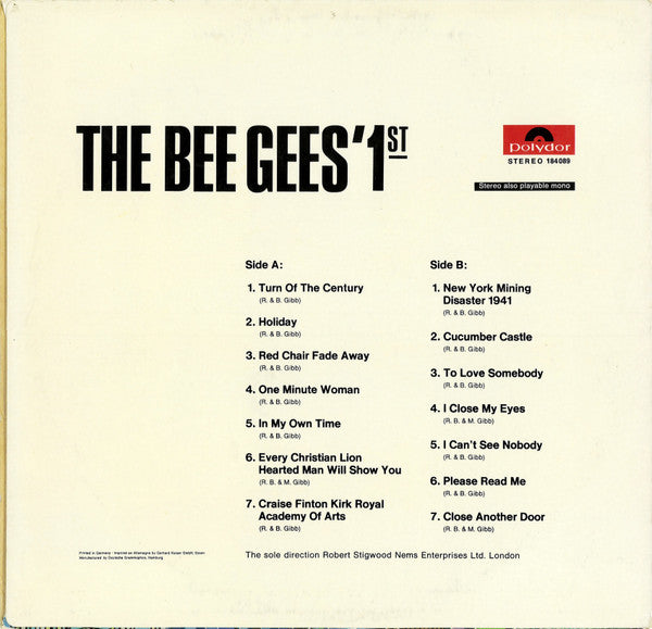 Bee Gees : The Bee Gees 1st (LP, Album)