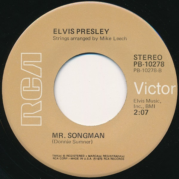 Elvis Presley : T-R-O-U-B-L-E / Mr. Songman (7", Single, Ind)