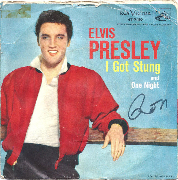 Elvis Presley : One Night / I Got Stung (7", Single, RCA)